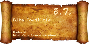 Bika Tomázia névjegykártya